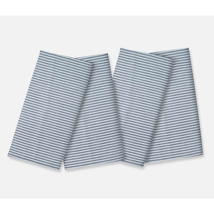 Brooks Navy Stripe Cotton Napkin - Set of 4