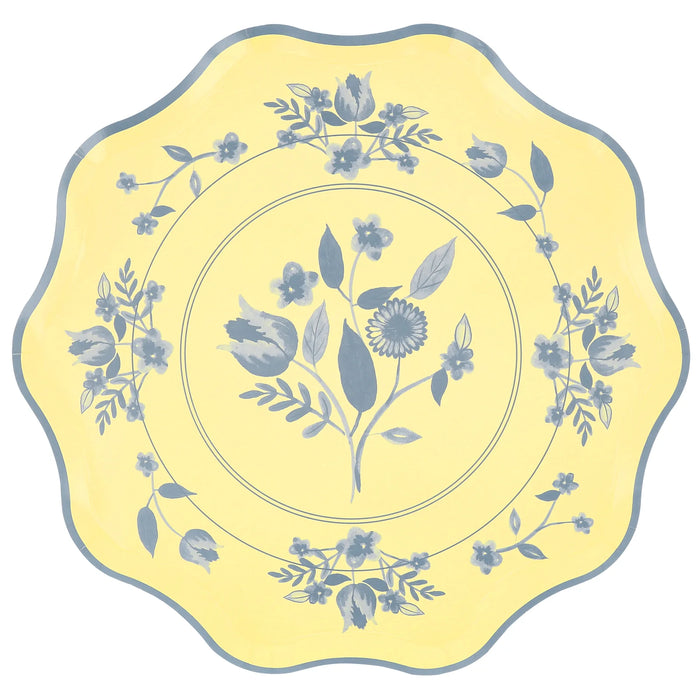 Vintage Botanical Dinner Plates