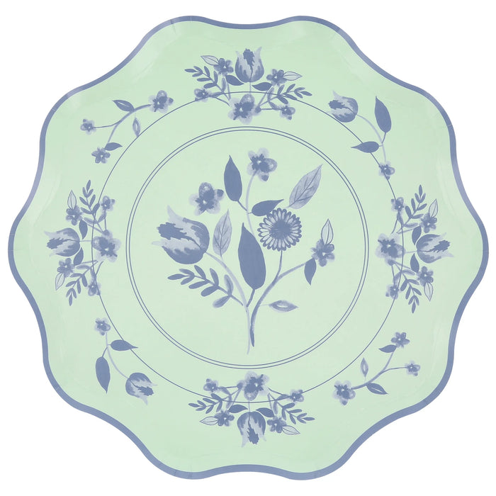 Vintage Botanical Dinner Plates