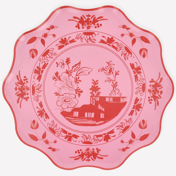 Pink Vintage Botanical Side Plates