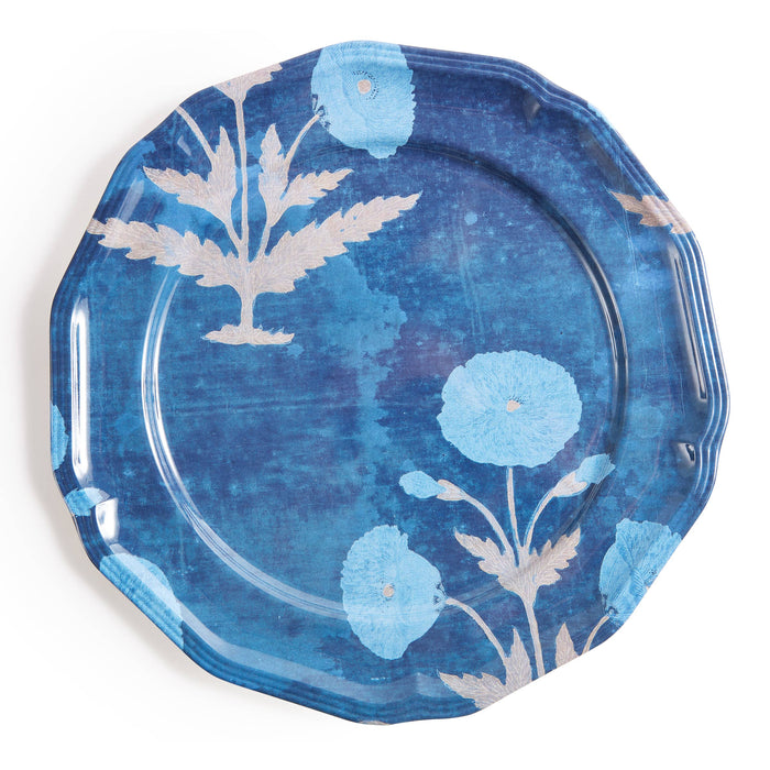 Poppy Blue Side Plates - Set of 4