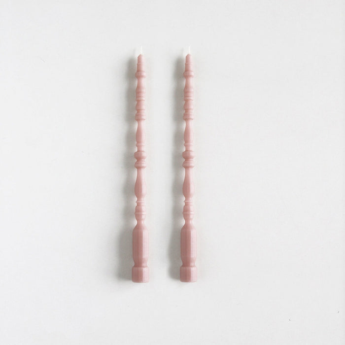 Spindle Leg Taper Candles (Smoked Lilac)