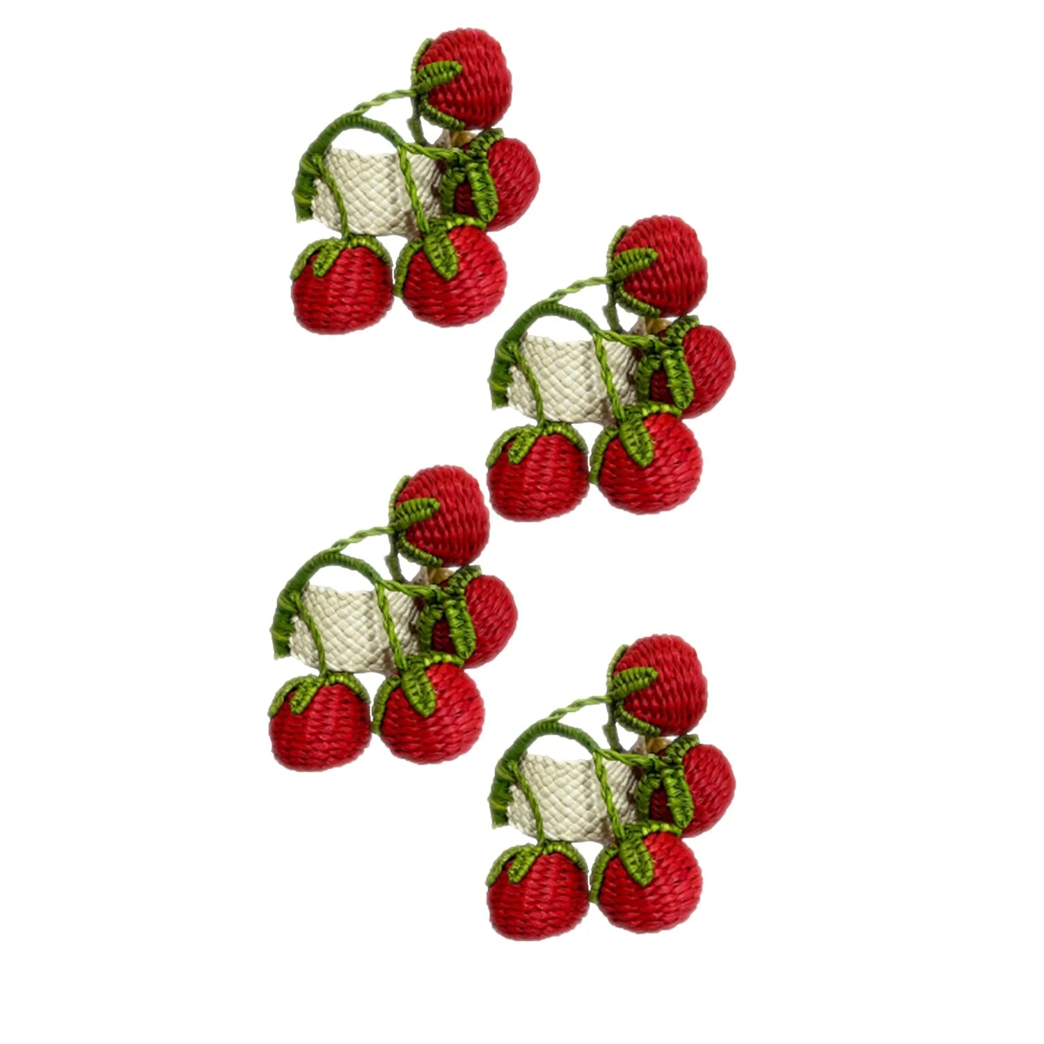 Handwoven Pomodori Napkin Rings - Set of 4