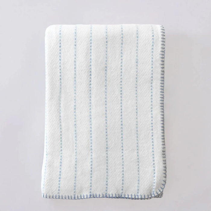 Sky Herringbone Throw Blanket