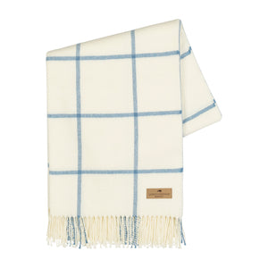 Blue Denim Lexington Plaid Throw