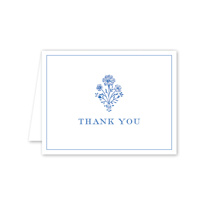 Chinoiserie Blockprint Thank You: Boxed Set of 8 Cards