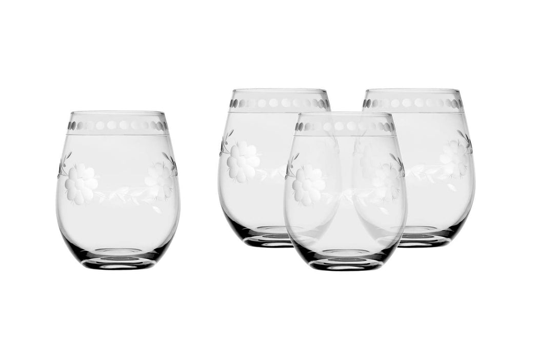 Belle Fleur Stemless Glass