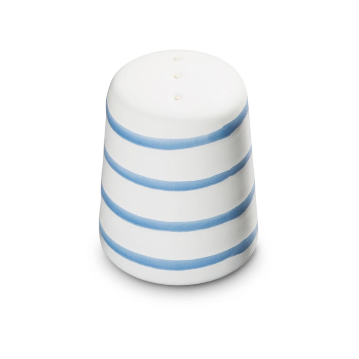 Blue Striped Salt and Pepper Shakers